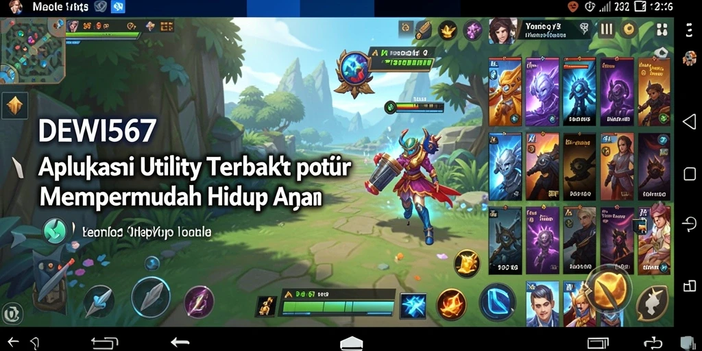 Tampilan antarmuka DEWI567 yang intuitif dan mudah digunakan.