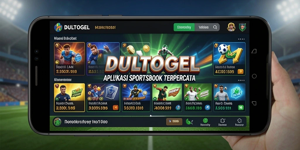 Screenshot DULTOGEL menampilkan antarmuka taruhan olahraga yang menarik.