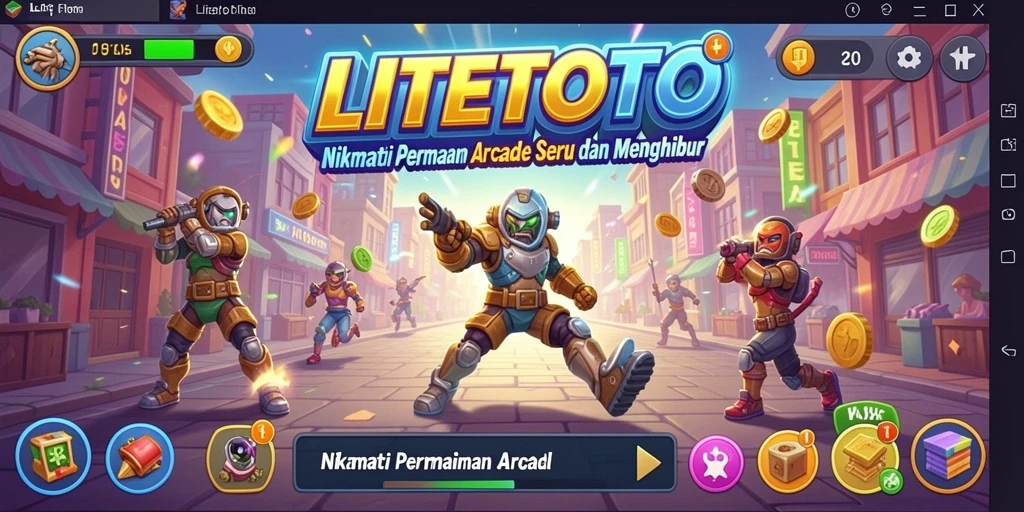 Gameplay seru LITETOTO yang penuh tantangan dan aksi.