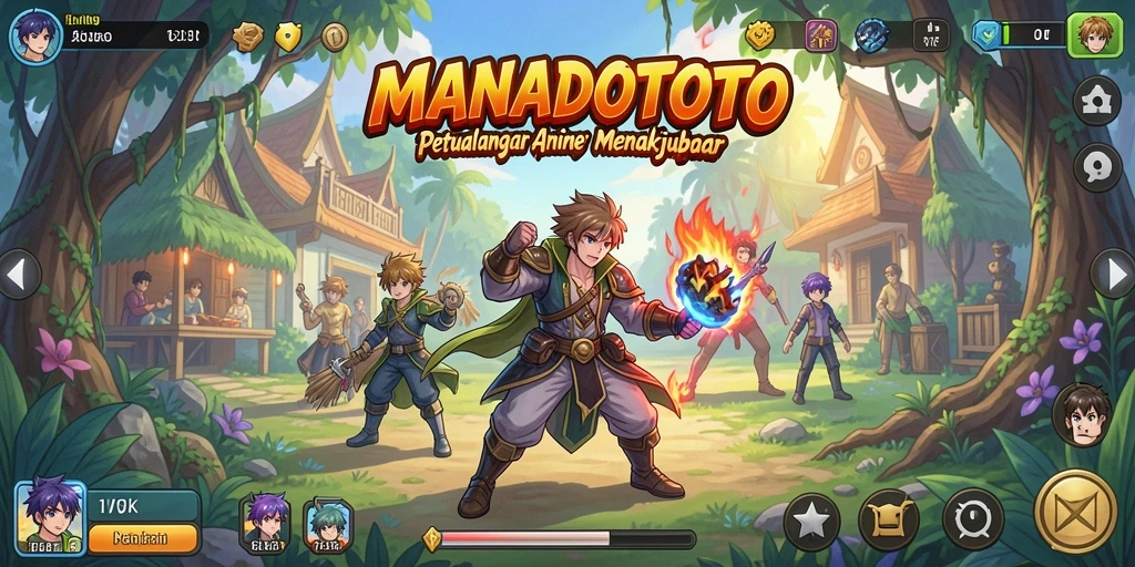 Tampilan gameplay MANADOTOTO yang menawan dan penuh aksi.