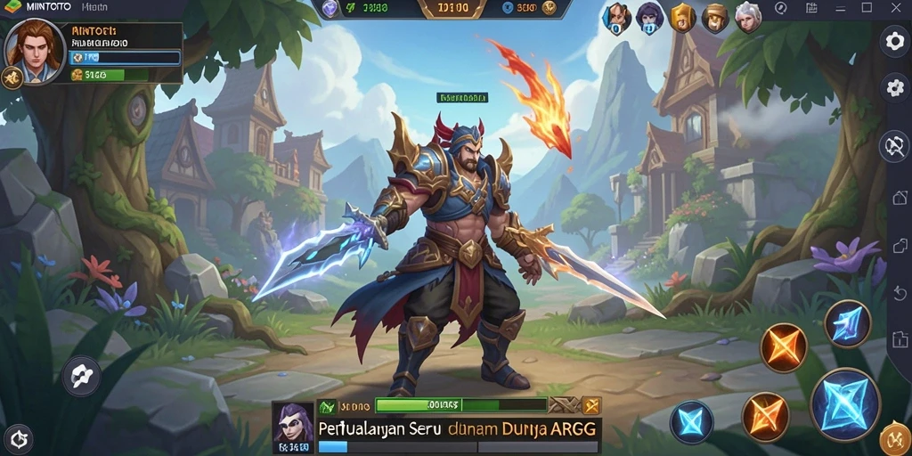 Tampilan gameplay seru dari MINTOTO, memikat dengan petualangan ARPG.