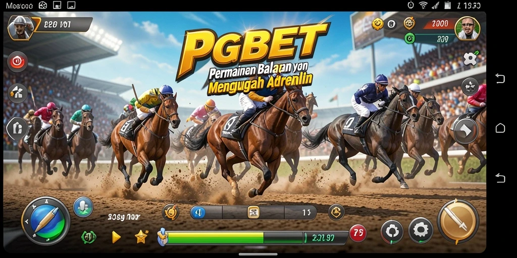 Tangkapan layar utama PGBET menampilkan aksi balapan yang seru dan mendebarkan.