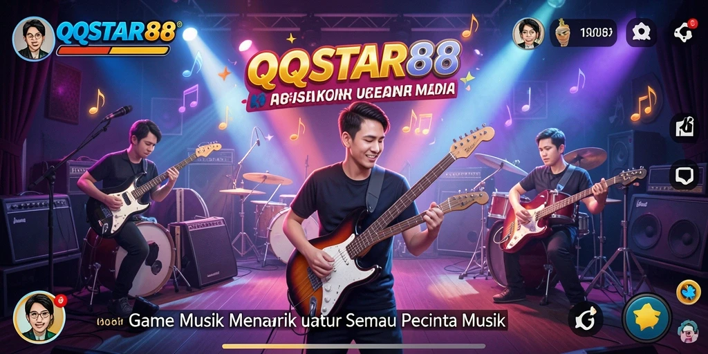Screenshot QQSTAR88 menampilkan gameplay menyanyi yang seru dan interaktif dengan teman-teman.