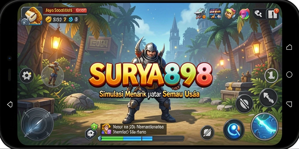 Tampilan gameplay <strong>SURYA898</strong> yang menawan, penuh warna dan interaktif.