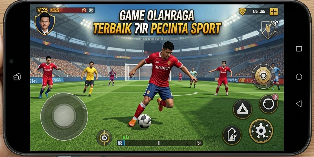 Tampilan seru gameplay VC55 dengan berbagai olahraga dan kompetisi.