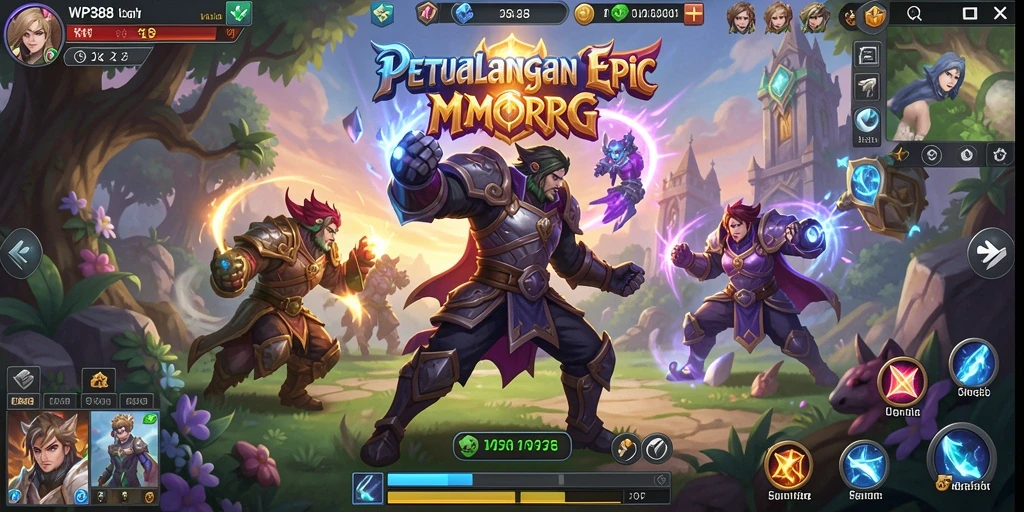 Tangkapan layar menunjukkan pertarungan epik dalam WP888.